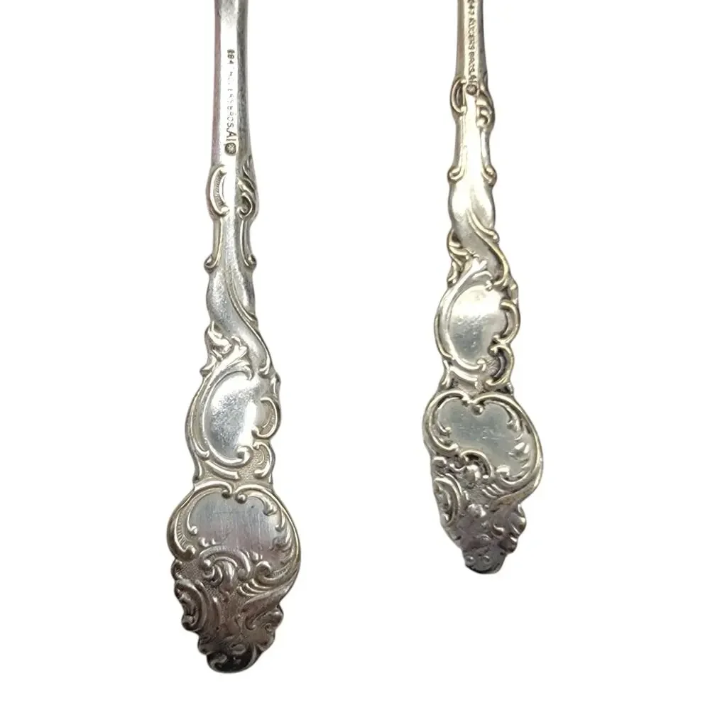 1847 Rogers Bros A1 Silverplate Flatware Fork Spoon Set Monogram E Vintage